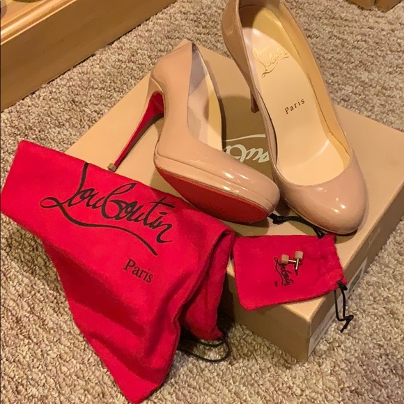 Christian Louboutin Shoes - Christian Louboutin Filo 120 Nude Patent